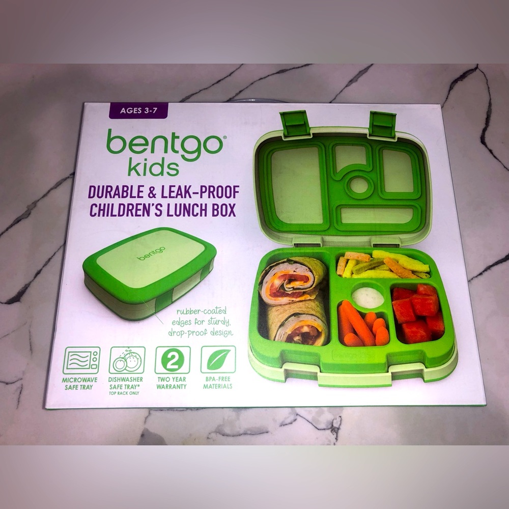 NEW BENTGO KIDS BENTO BOX Lunch Box Green